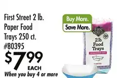 Smart & Final First Street 2 lb. Paper Food Trays 250 ct offer