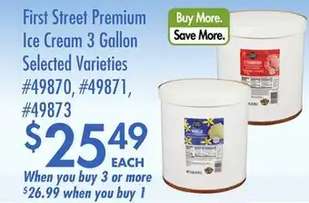 Smart & Final First Street Premium Ice Cream offer