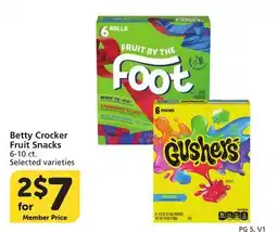 Albertsons Betty Crocker Fruit Snacks offer
