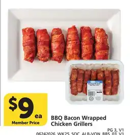 Albertsons BBQ Bacon Wrapped Chicken Grillers offer