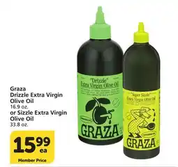 Albertsons Graza Drizzle Extra Virgin Olive Oil 16.9 oz. or Sizzle Extra Virgin Olive Oil 33.8 oz offer