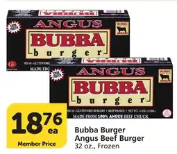 Albertsons Bubba Burger Angus Beef Burger offer