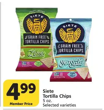 Albertsons Siete Tortilla Chips offer