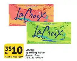 Albertsons LaCroix Sparkling Water offer