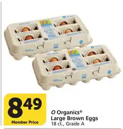 Albertsons O Organics Large Brown Eggs offer