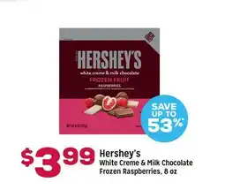 Grocery Outlet Hershey's White Creme & Milk Chocolate Frozen Raspberries offer