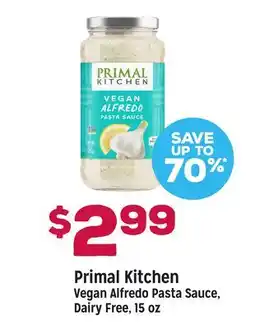 Grocery Outlet Primal Kitchen Vegan Alfredo Pasta Sauce, Dairy Free offer