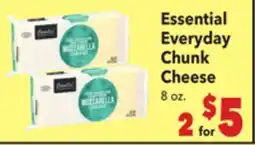 Vallarta Supermarkets Essential Everyday Chunk Cheese offer