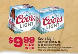 Grocery Outlet Coors Light American Beer offer