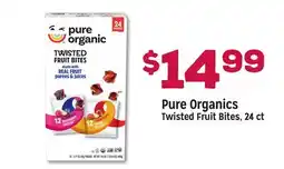 Grocery Outlet Pure Organics Twisted Fruit Bites offer