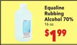 Vallarta Supermarkets Equaline Rubbing Alcohol 70% offer