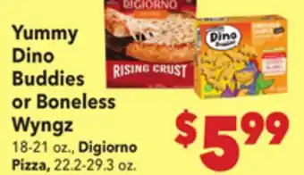 Vallarta Supermarkets Yummy Dino Buddies or Boneless Wyngz offer