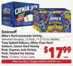 Vallarta Supermarkets Smirnoff offer