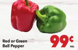 Vallarta Supermarkets Red or Green Bell Pepper offer