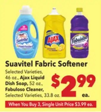 Vallarta Supermarkets Suavitel Fabric Softener offer