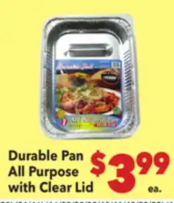 Vallarta Supermarkets Durable Pan All Purpose with Clear Lid offer