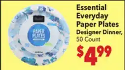 Vallarta Supermarkets Essential Everyday Paper Plates offer