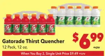 Vallarta Supermarkets Gatorade Thirst Quencher offer