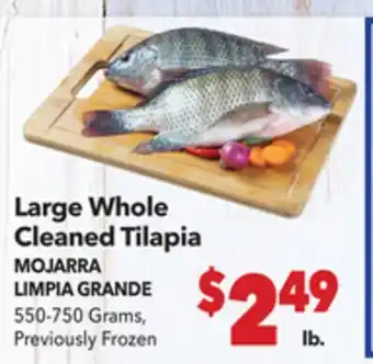 Vallarta Supermarkets Large Whole Cleaned Tilapia / MOJARRA LIMPIA GRANDE offer