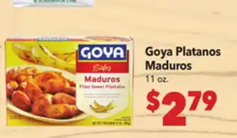 Vallarta Supermarkets Goya Platanos Maduros offer