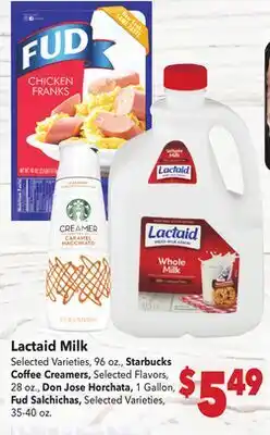 Vallarta Supermarkets Lactaid Milk offer