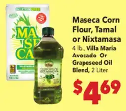Vallarta Supermarkets Maseca Corn Flour, Tamal or Nixtamasa offer