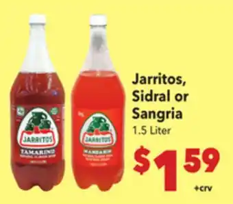 Vallarta Supermarkets Jarritos, Sidral or Sangria offer