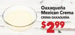 Vallarta Supermarkets Oaxaqueña Mexican Crema / CREMA OAXAQUEÑA offer