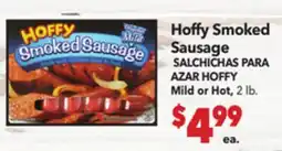 Vallarta Supermarkets Hoffy Smoked Sausage / SALCHICHAS PARA AZAR HOFFY offer
