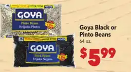 Vallarta Supermarkets Goya Black or Pinto Beans offer