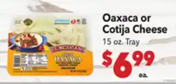 Vallarta Supermarkets Oaxaca or Cotija Cheese offer