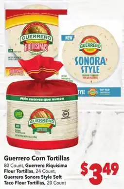 Vallarta Supermarkets Guerrero Corn Tortillas offer