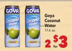Vallarta Supermarkets Goya Coconut Water offer