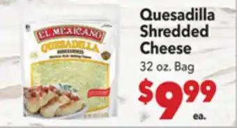 Vallarta Supermarkets Quesadilla Shredded Cheese offer