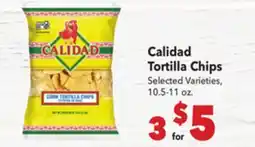 Vallarta Supermarkets Calidad Tortilla Chips offer