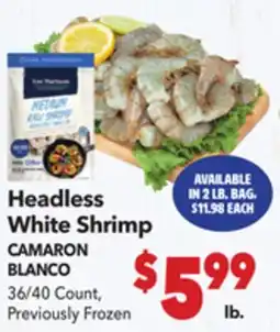 Vallarta Supermarkets Headless White Shrimp / CAMARON BLANCO offer