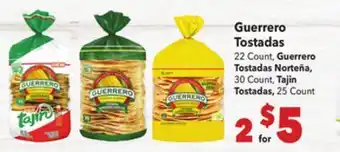 Vallarta Supermarkets Guerrero Tostadas offer