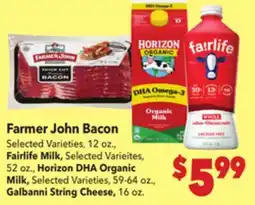Vallarta Supermarkets Farmer John Bacon offer