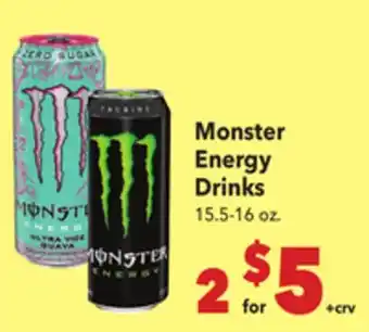 Vallarta Supermarkets Monster Energy Drinks offer
