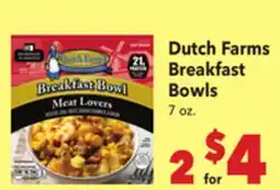Vallarta Supermarkets Dutch Farms Breakfast Bowls offer