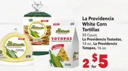 Vallarta Supermarkets La Providencia White Corn Tortillas offer
