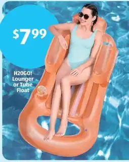 Aldi H20GO! Lounger or Tube Float offer