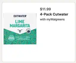 Walgreens 4-Pack Cutwater offer