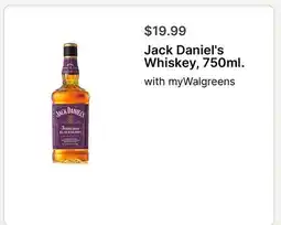 Walgreens Jack Daniel's Whiskey, 750ml offer