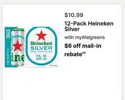Walgreens 12-Pack Heineken Silver offer