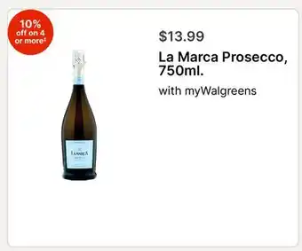 Walgreens La Marca Prosecco, 750ml offer