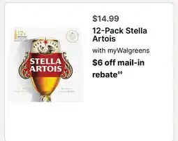 Walgreens 12-Pack Stella Artois offer