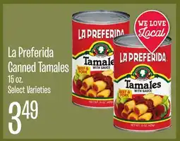 Jewel-Osco La Preferida Canned Tamales offer