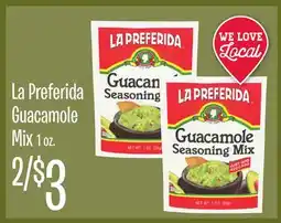 Jewel-Osco La Preferida Guacamole Mix offer