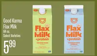 Jewel-Osco Good Karma Flax Milk offer